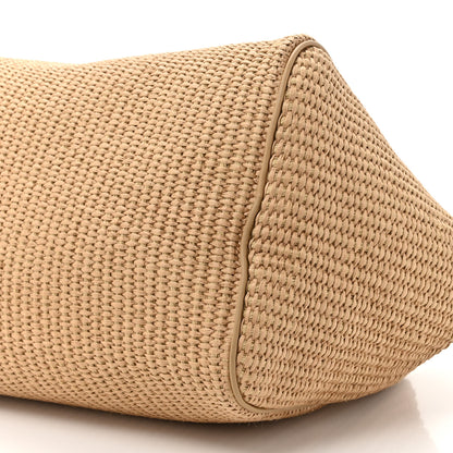 Loro Piana Cotton Raffia Puffy Pouch Clutch Bag 8 of 9