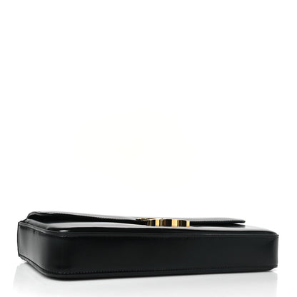 Celine Shiny Calfskin Triomphe Chain Bag Black 4 of 8