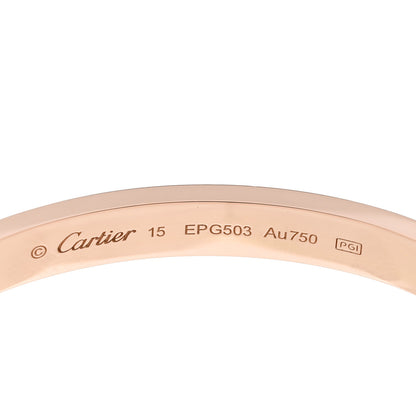 Cartier 18K Pink Gold LOVE Bracelet 15 4 of 6