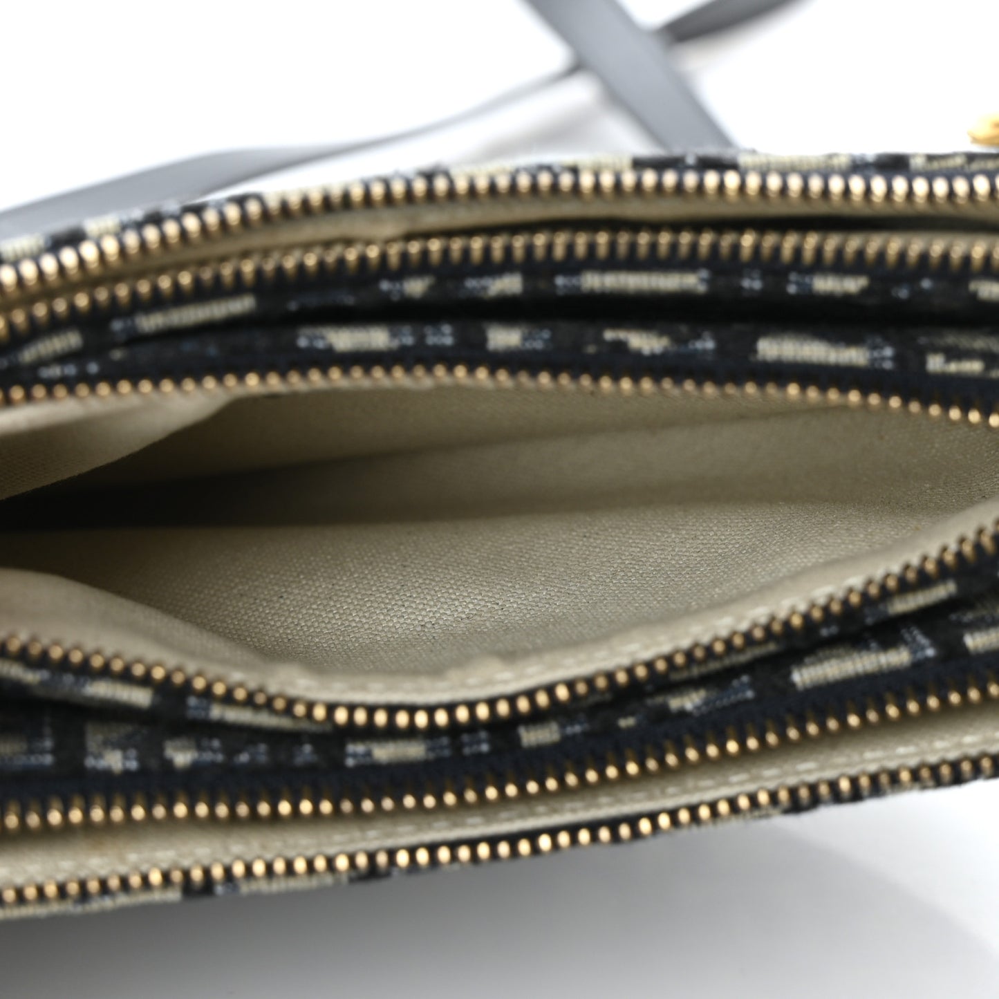 Oblique Saddle Pouch With Strap Navy Blue