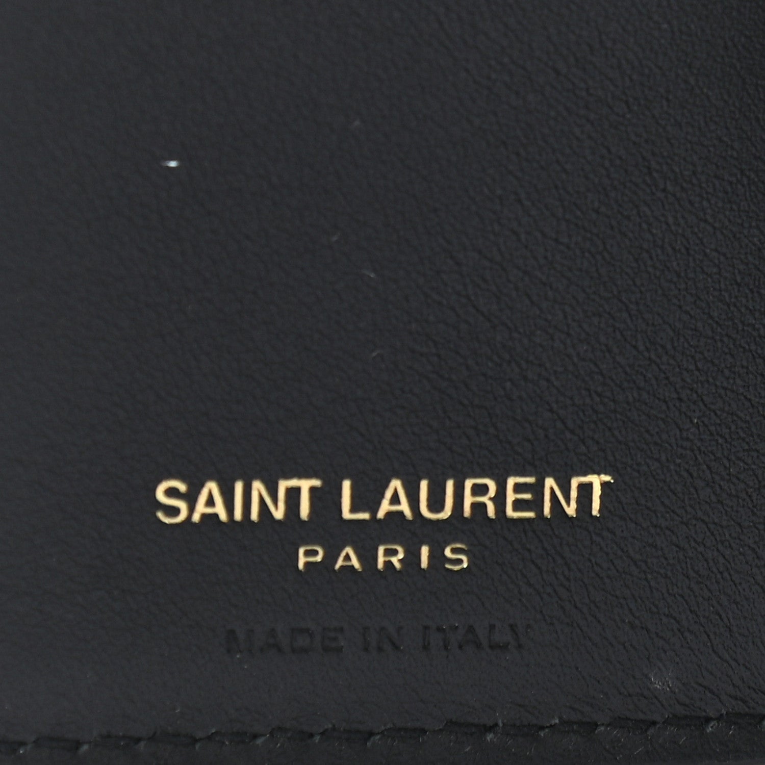 Saint Laurent Smooth Calfskin Monogram Tiny Line Wallet Black 6 of 9