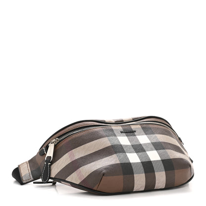 Burberry E-canvas Check Bum Bag Dark Birch Brown 4 of 11