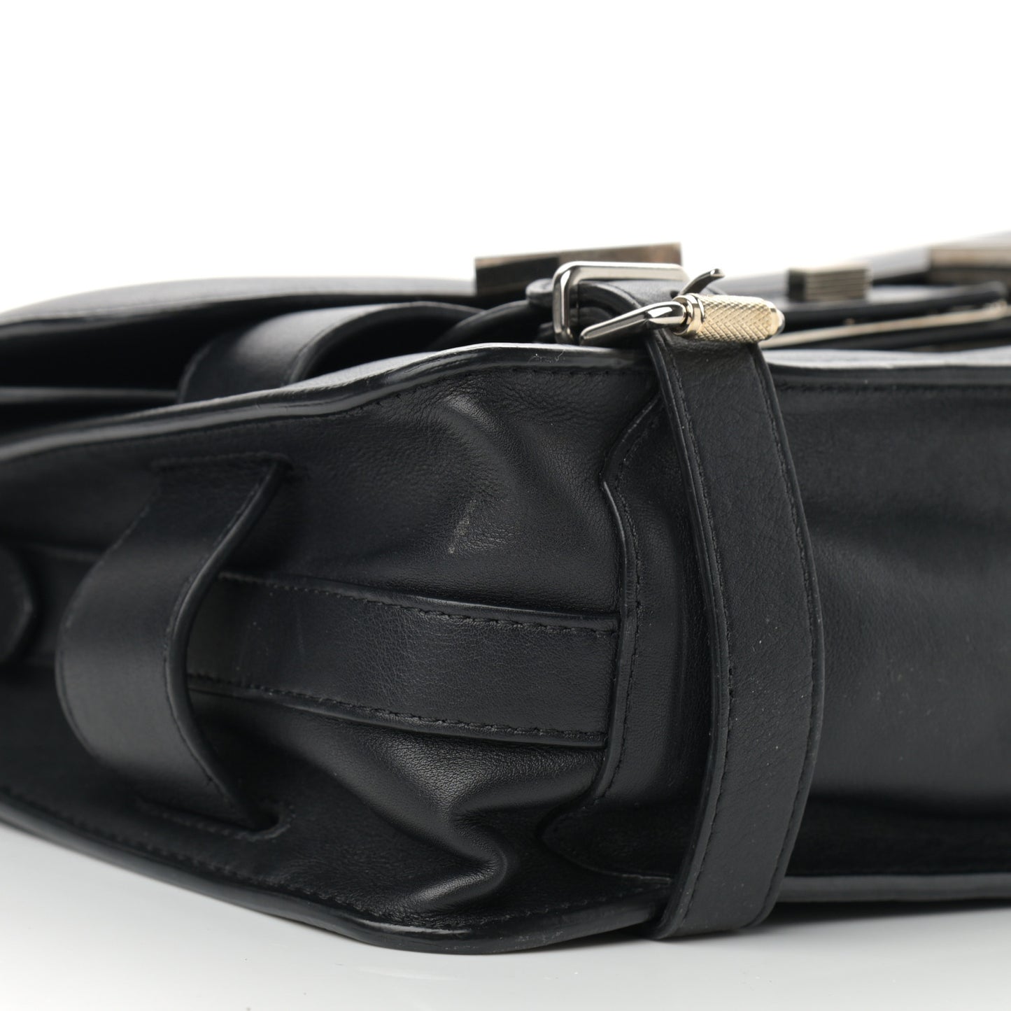 Calfskin PS11 Classic Shoulder Bag Black