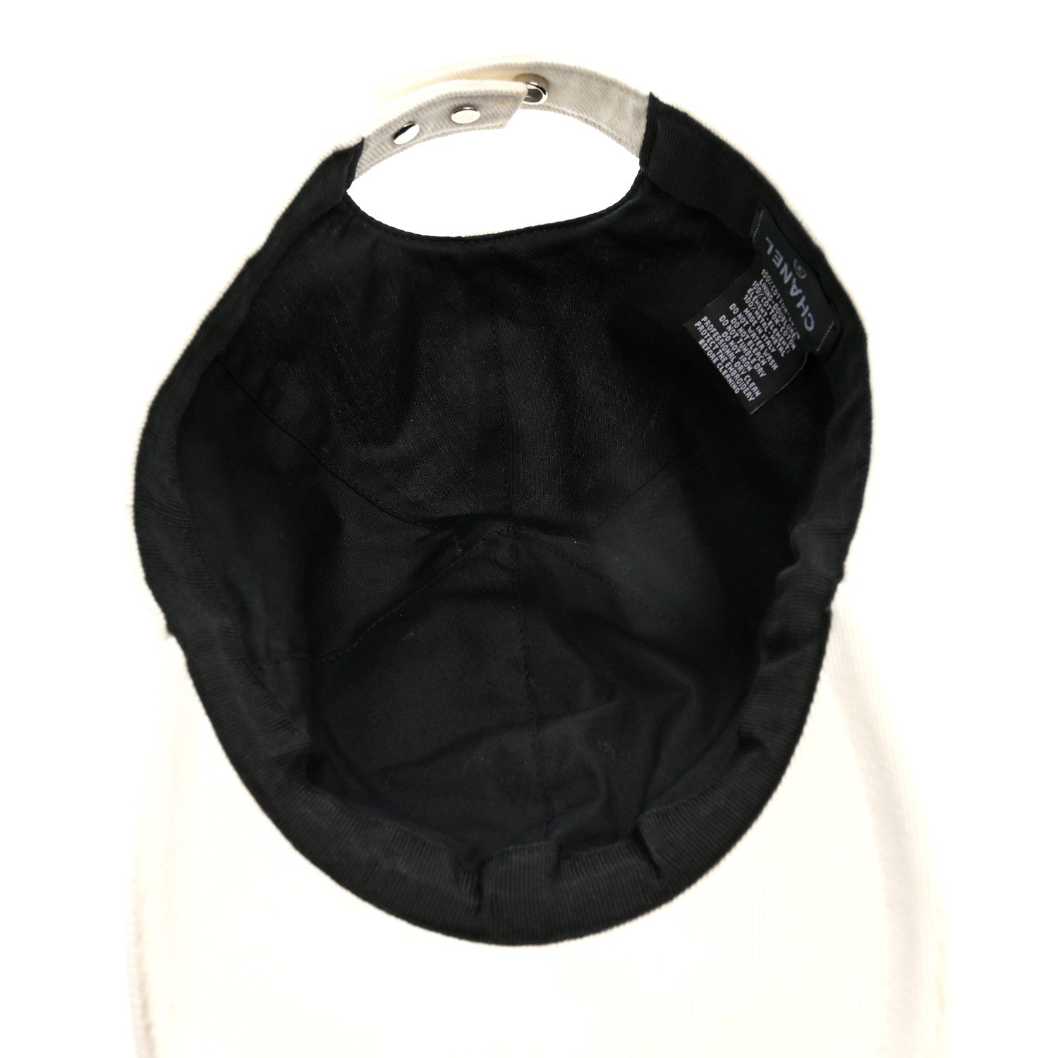Chanel Cotton Sequin CC Cap Hat Ivory 7 of 8