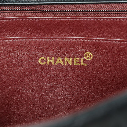 Chanel Lambskin Quilted XL Jumbo Single Flap Black 6 of 7