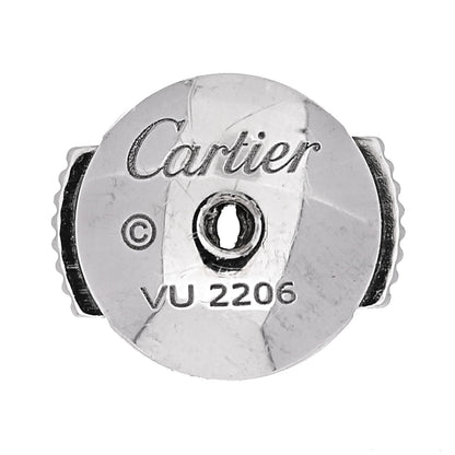 Cartier 18K White Gold Diamond MM D'Amour Earrings 4 of 6