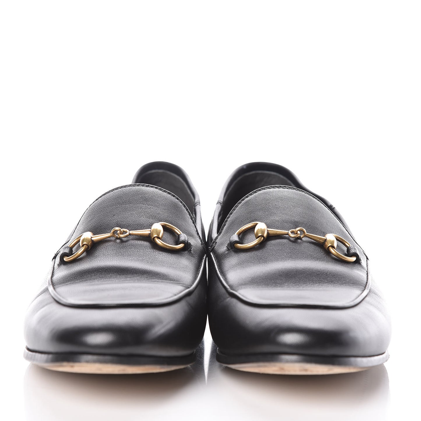 Lambskin Womens Brixton Horsebit Loafers 37.5 Black