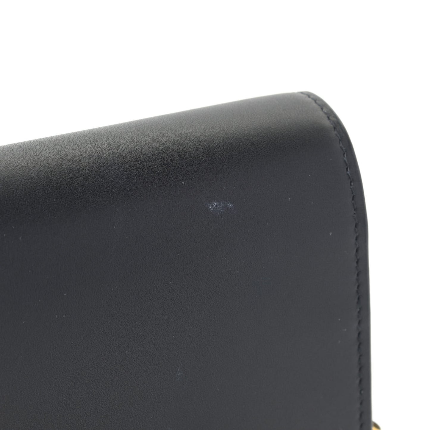Grain De Poudre Classic Monogram Kate Tassel Chain Wallet Black