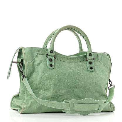Balenciaga Agneau Classic Hardware City Vert D'eau 3 of 9