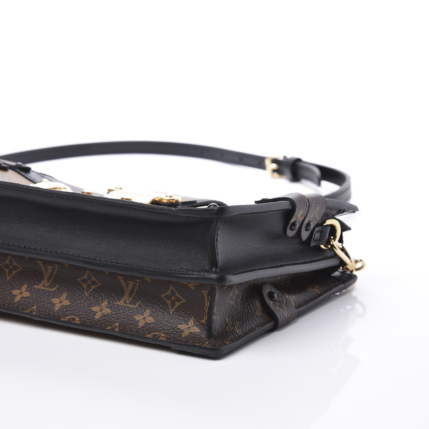 Reverse Monogram Trunk Clutch