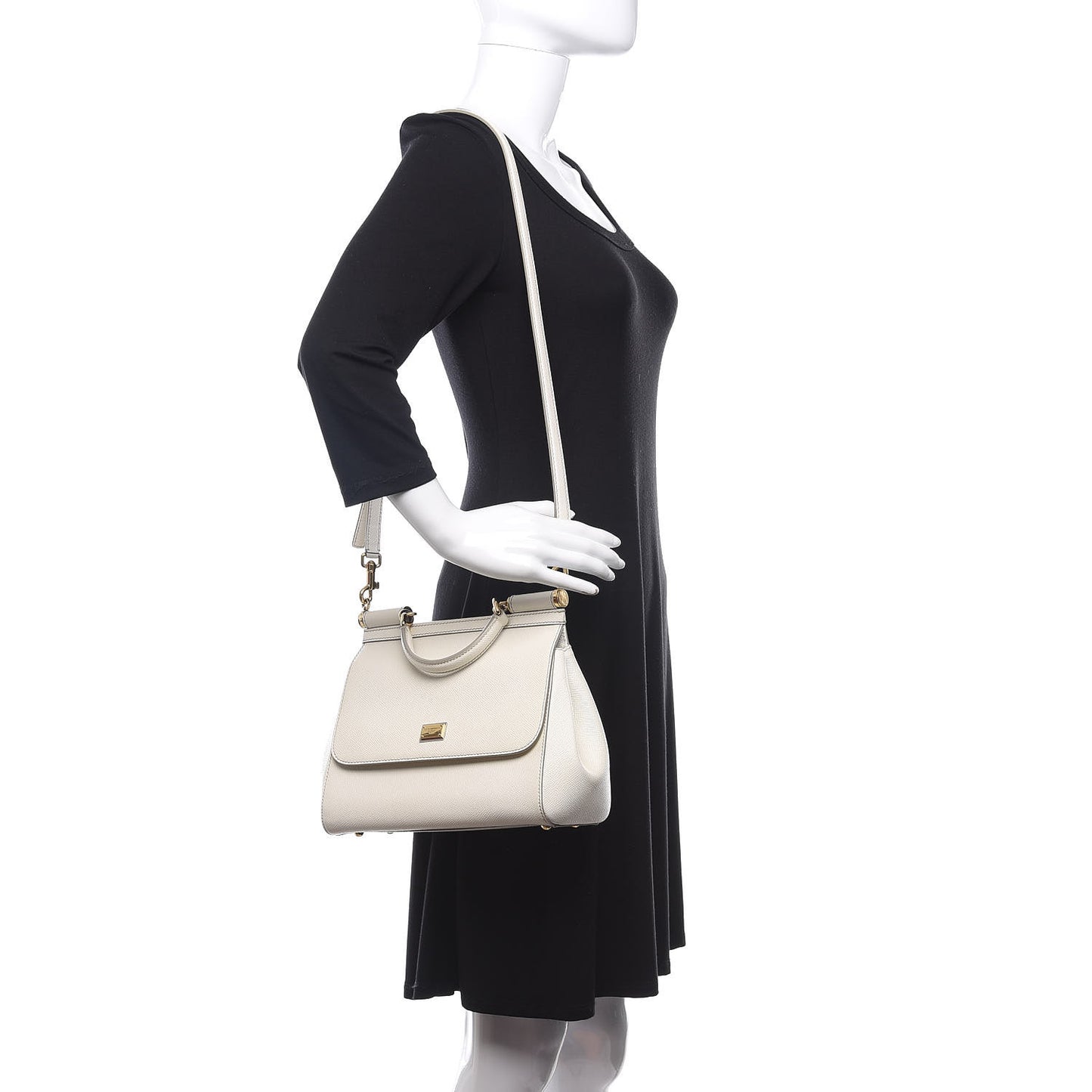Dauphine Medium Miss Sicily Satchel White