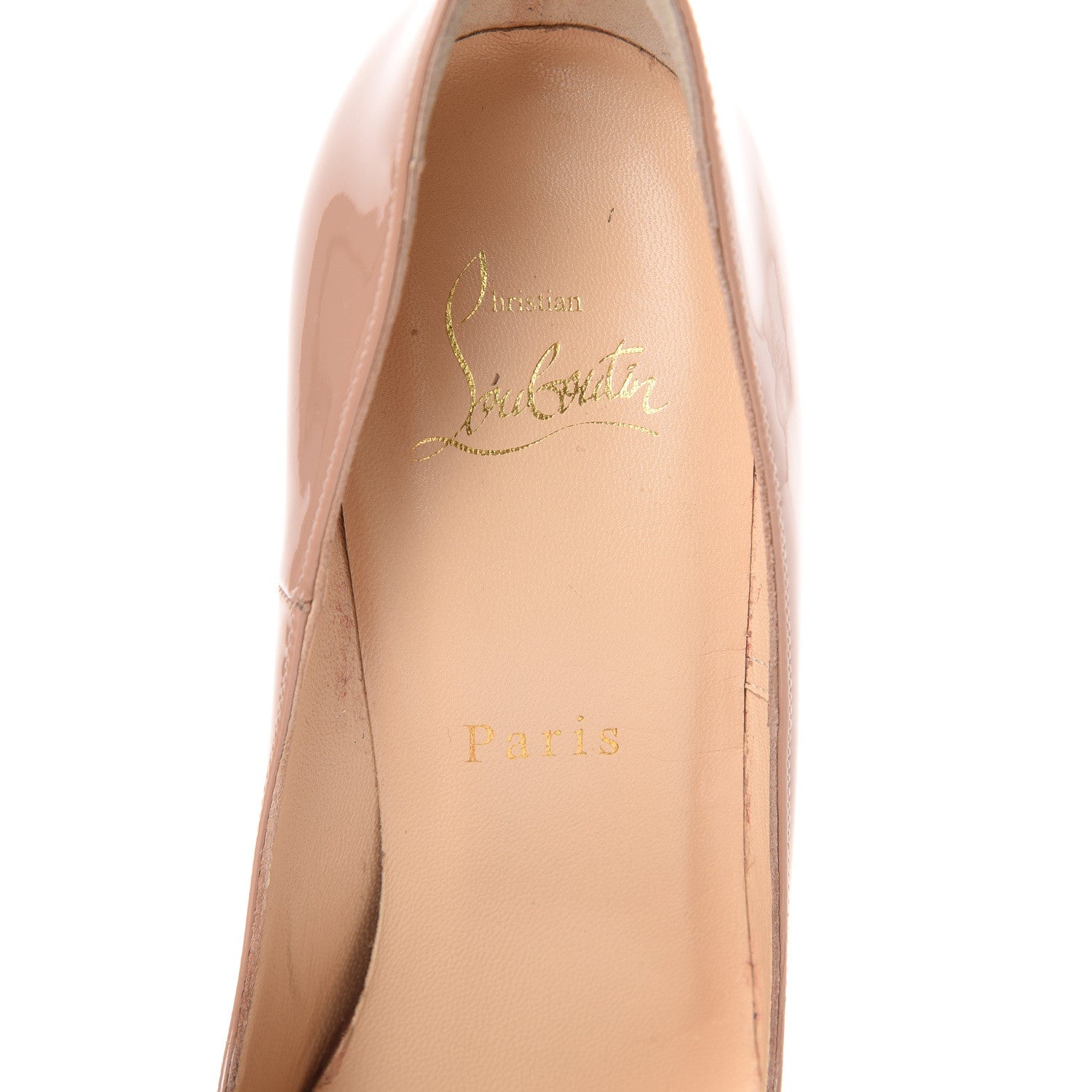 Christian Louboutin Patent So Kate 120 Pumps 37 Nude 6 of 11