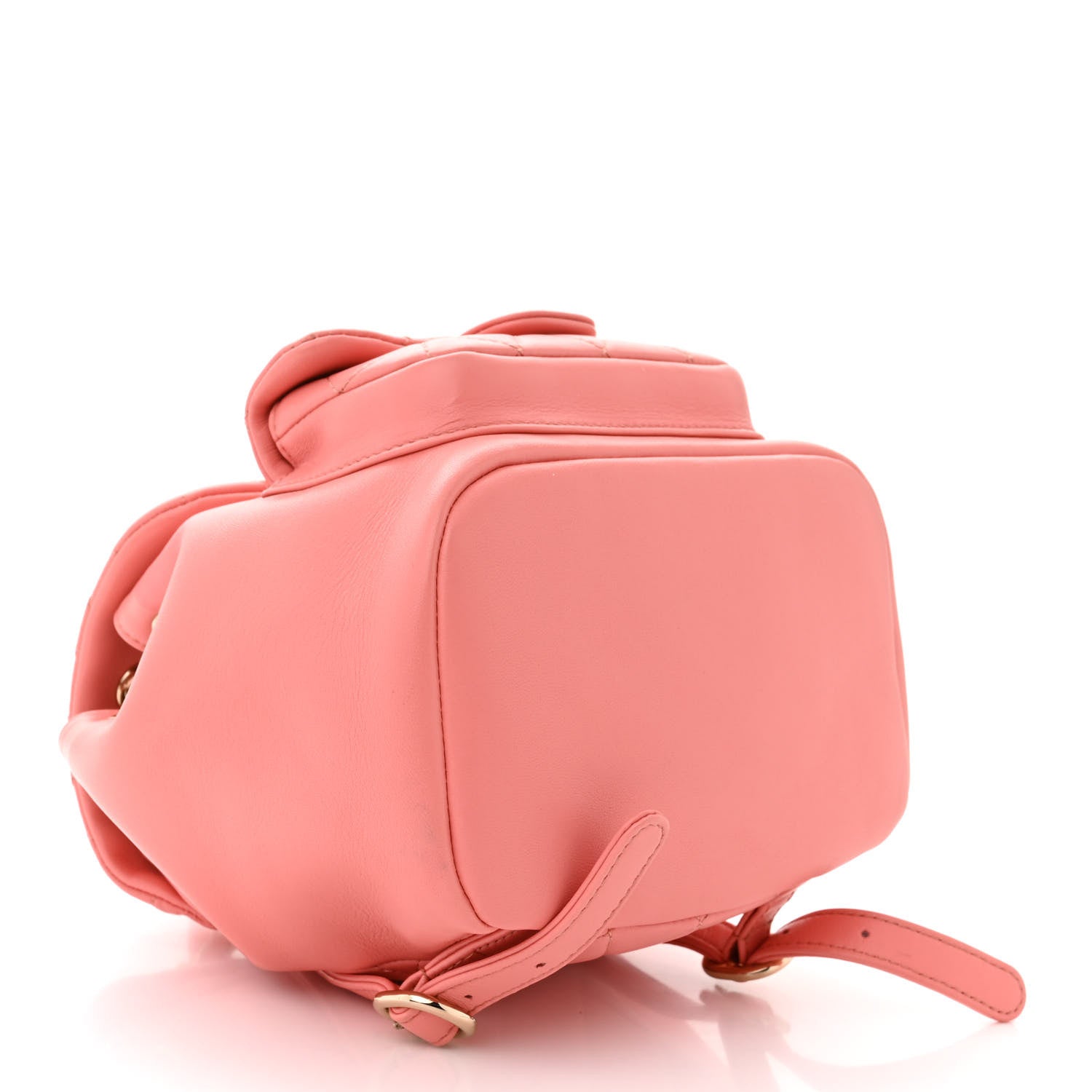 Chanel Lambskin Quilted Small Duma Drawstring Backpack Pink 4 of 10