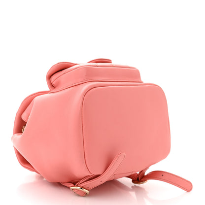 Chanel Lambskin Quilted Small Duma Drawstring Backpack Pink 4 of 10