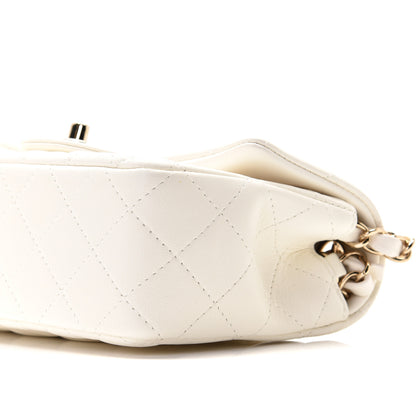 Chanel Lambskin Quilted Mini Rectangular Flap White 5 of 8