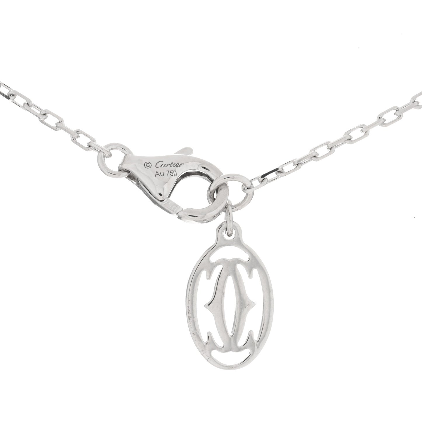 18K White Gold Diamond SM D'Amour Pendant Necklace