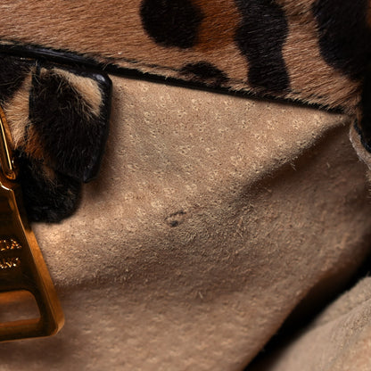 Prada Cavallino Leopard Print Bauletto Sabbia Moro 7 of 13