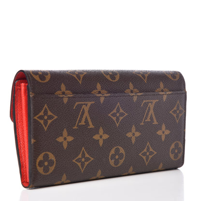 Louis Vuitton Monogram Sarah Wallet NM Coquelicot 4 of 8