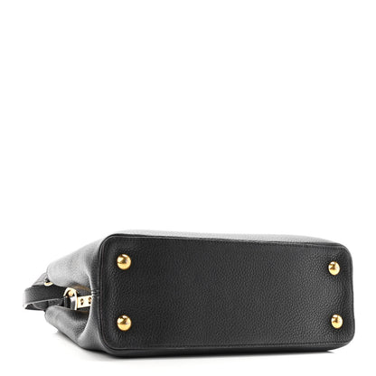 Louis Vuitton Taurillon Capucines PM Black 3 of 10