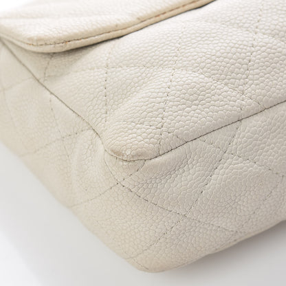 Chanel Caviar Quilted 2.55 Reissue East West Flap White 14 of 23