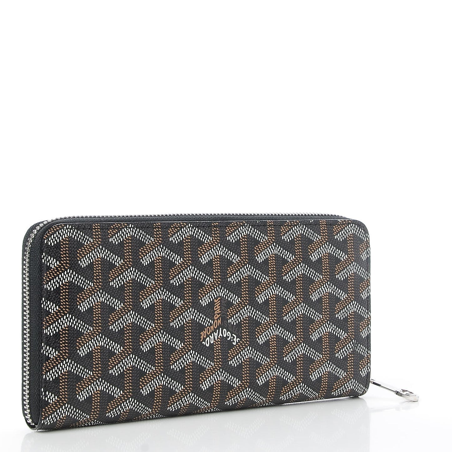 Goyardine Matignon Zip Around GM Wallet Black