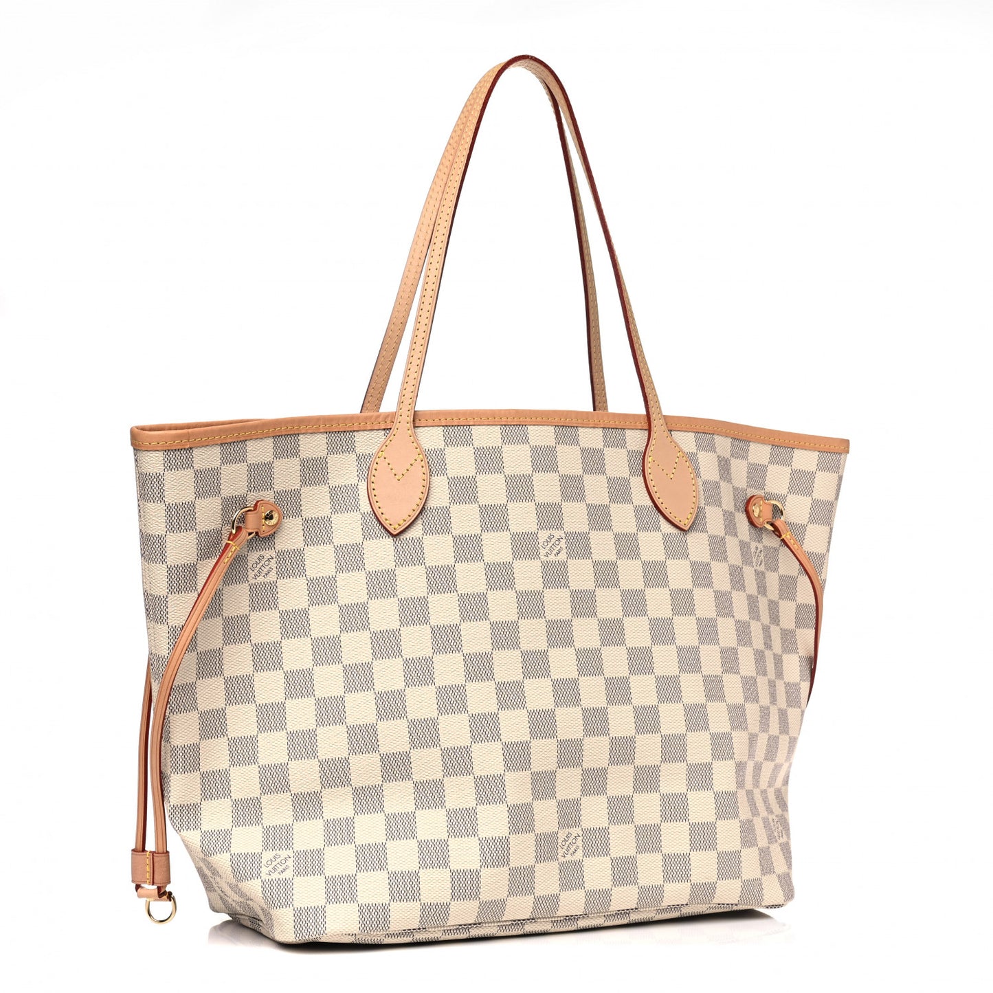 Damier Azur Neo Neverfull MM Rose Ballerine