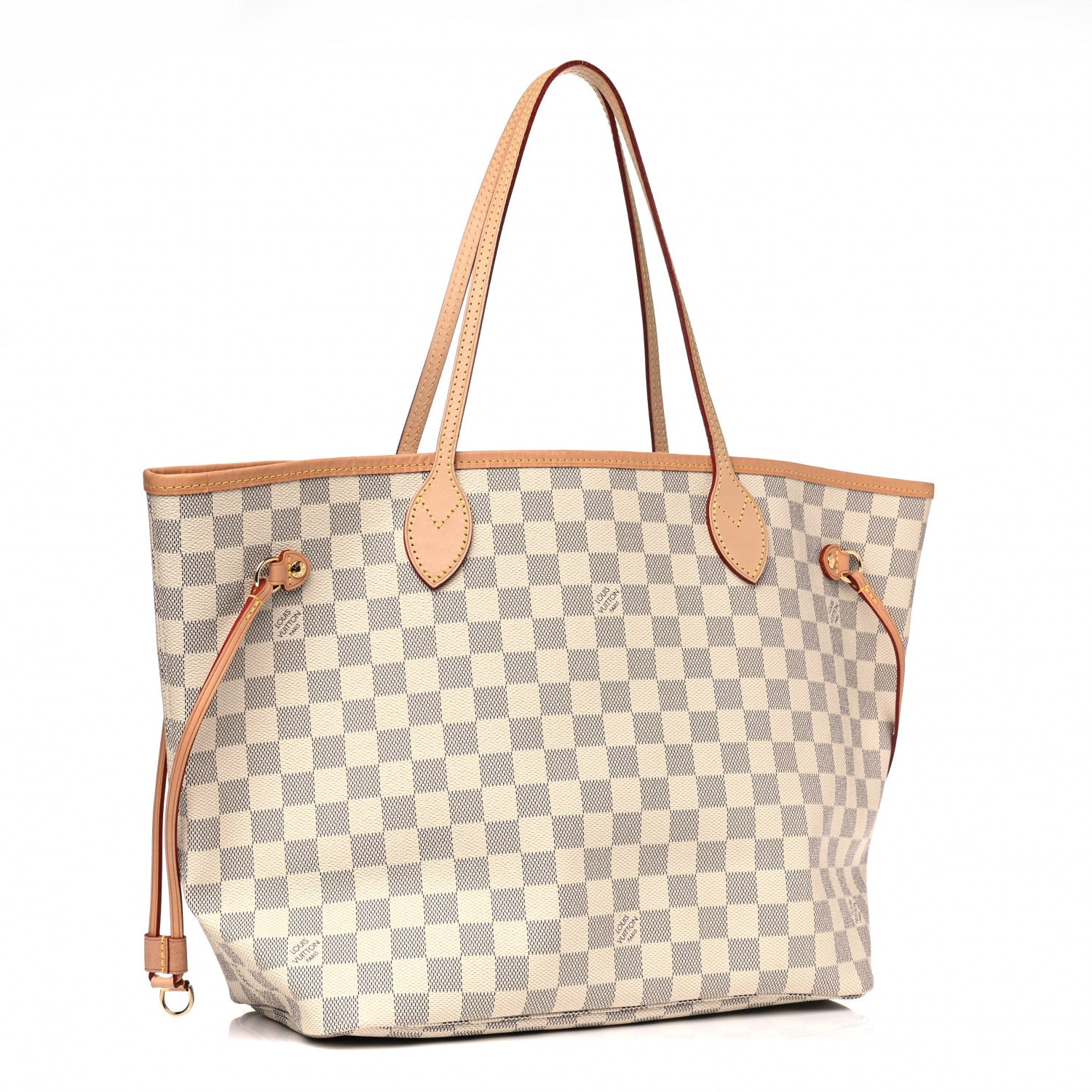 Louis Vuitton Damier Azur Neo Neverfull MM Rose Ballerine 3 of 9