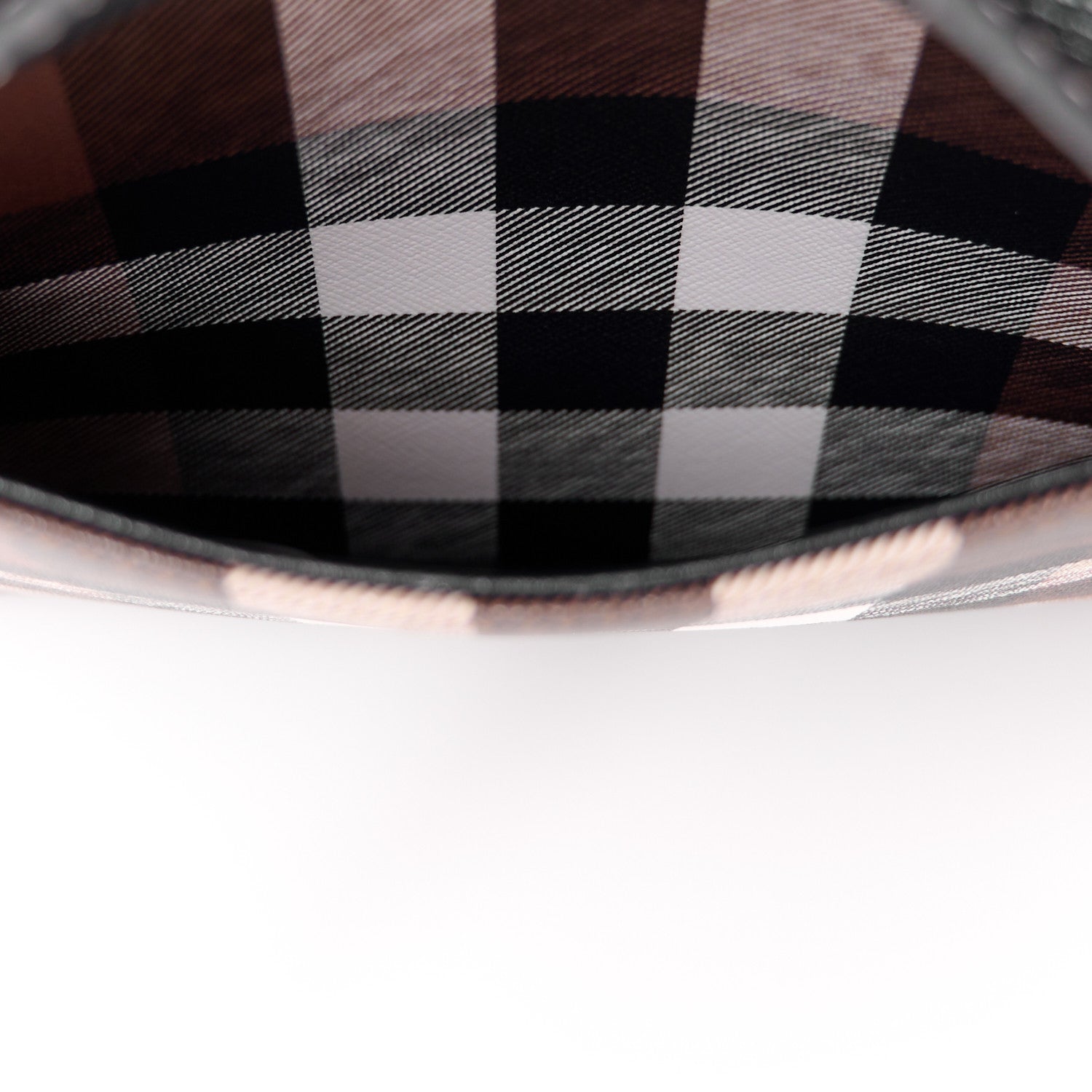 Burberry E-Canvas Check Calfskin Medium Freya Tote Dark Birch Brown 12 of 12