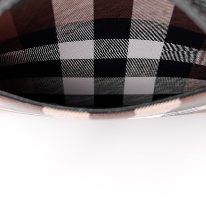 Burberry E-Canvas Check Calfskin Medium Freya Tote Dark Birch Brown 12 of 12