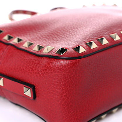 Valentino Garavani Grained Calfskin Rockstud Camera Crossbody Bag Rosso Valentino 7 of 14