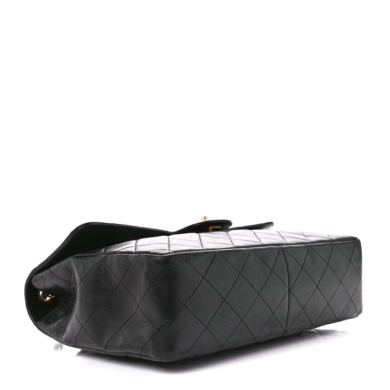 Chanel Lambskin Quilted XL Jumbo Single Flap Black 3 of 10