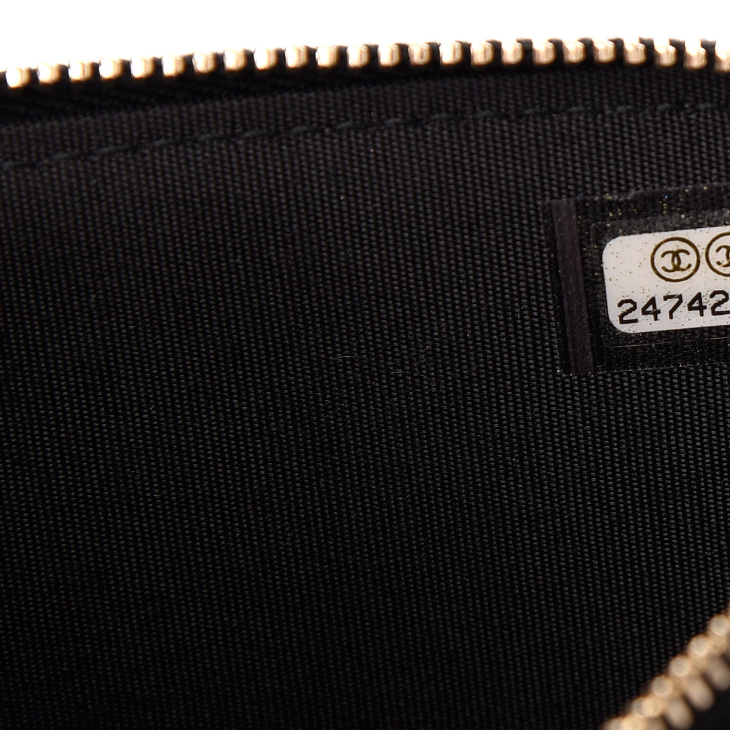 Chanel Caviar Chevron Small Boy Clutch With Chain Black 7 of 9