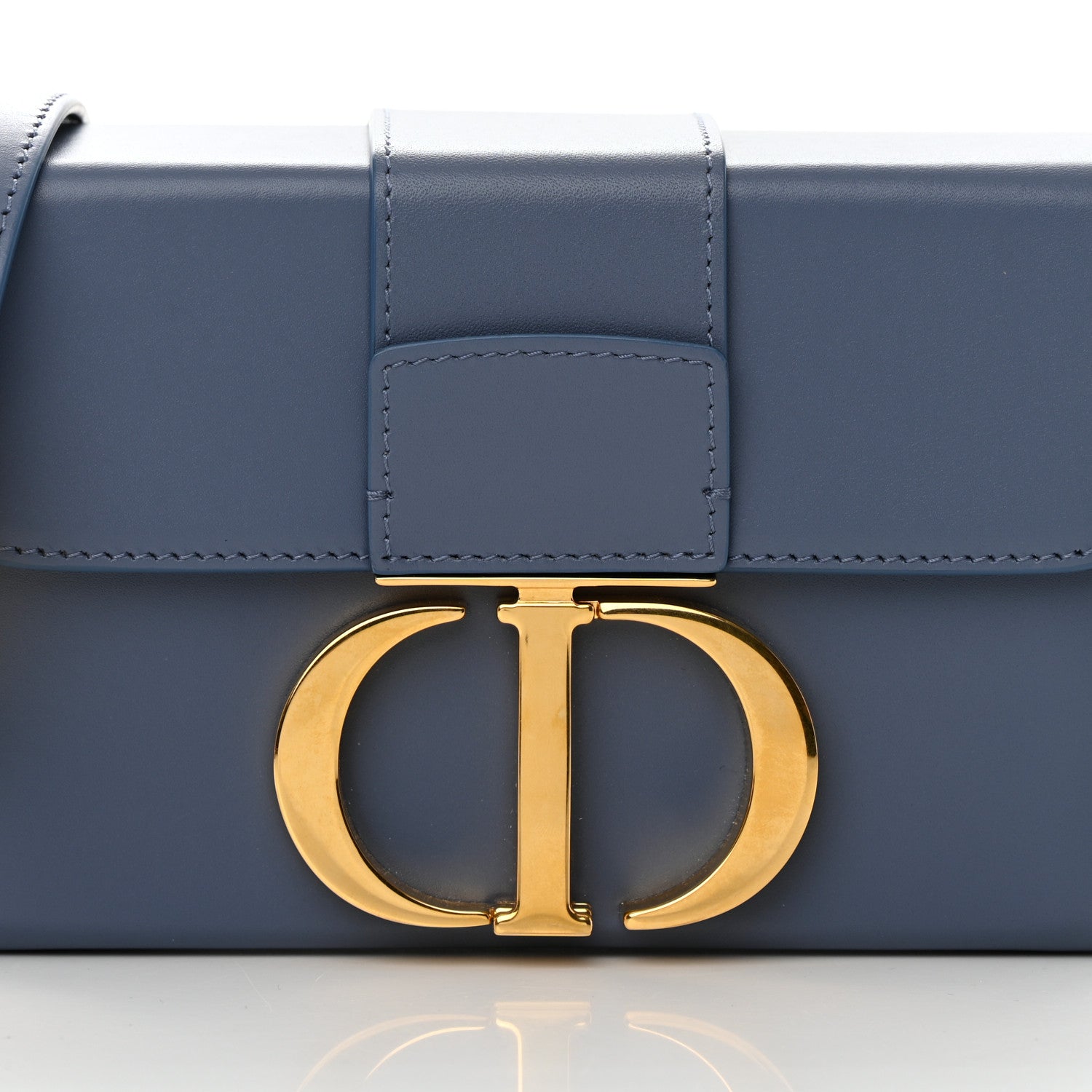 Christian Dior Box Calfskin 30 Montaigne Box Bag Blue 8 of 16