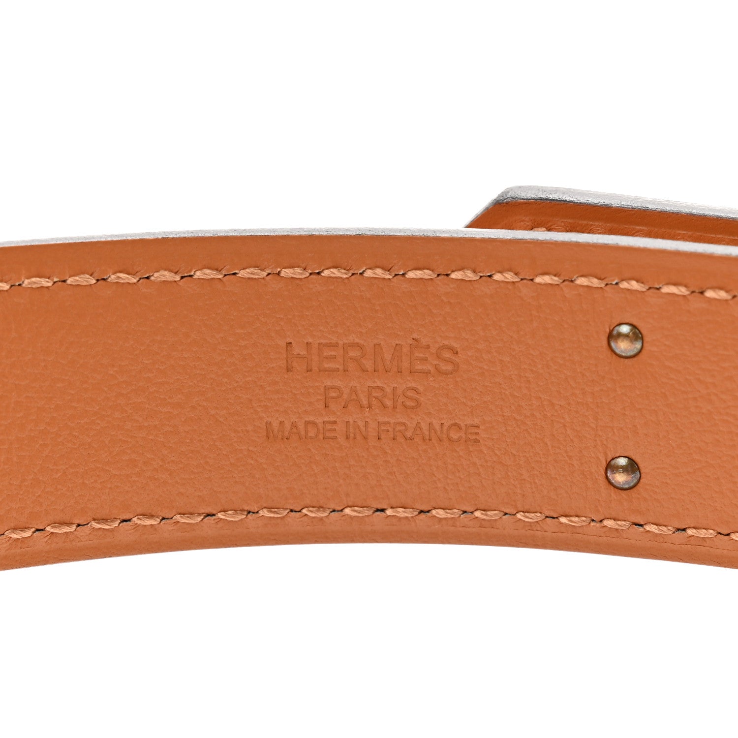 Hermes Madame Calfskin O'Kelly Belt Gold 3 of 5
