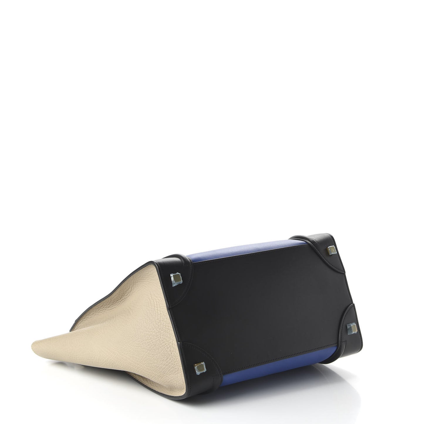 Elephant Calfskin Mini Tri-Color Luggage Indigo