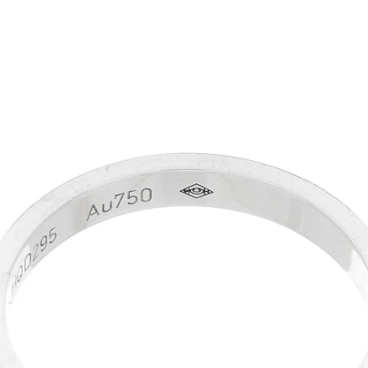 Cartier 18K White Gold Diamond 2.6mm LOVE Paved Band Ring 51 5.75 5 of 6