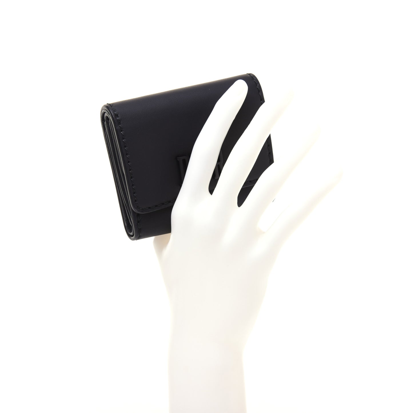 Ultra Matte Calfskin Medium Wallet Black