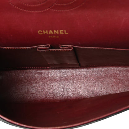 Chanel Lambskin Quilted Medium Double Flap Bijoux Chain Black 6 of 9