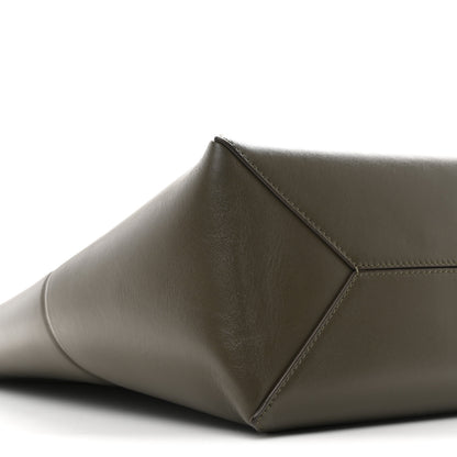 Loewe Shiny Calfskin Medium Puzzle Fold Tote Dark Khaki Green 8 of 9