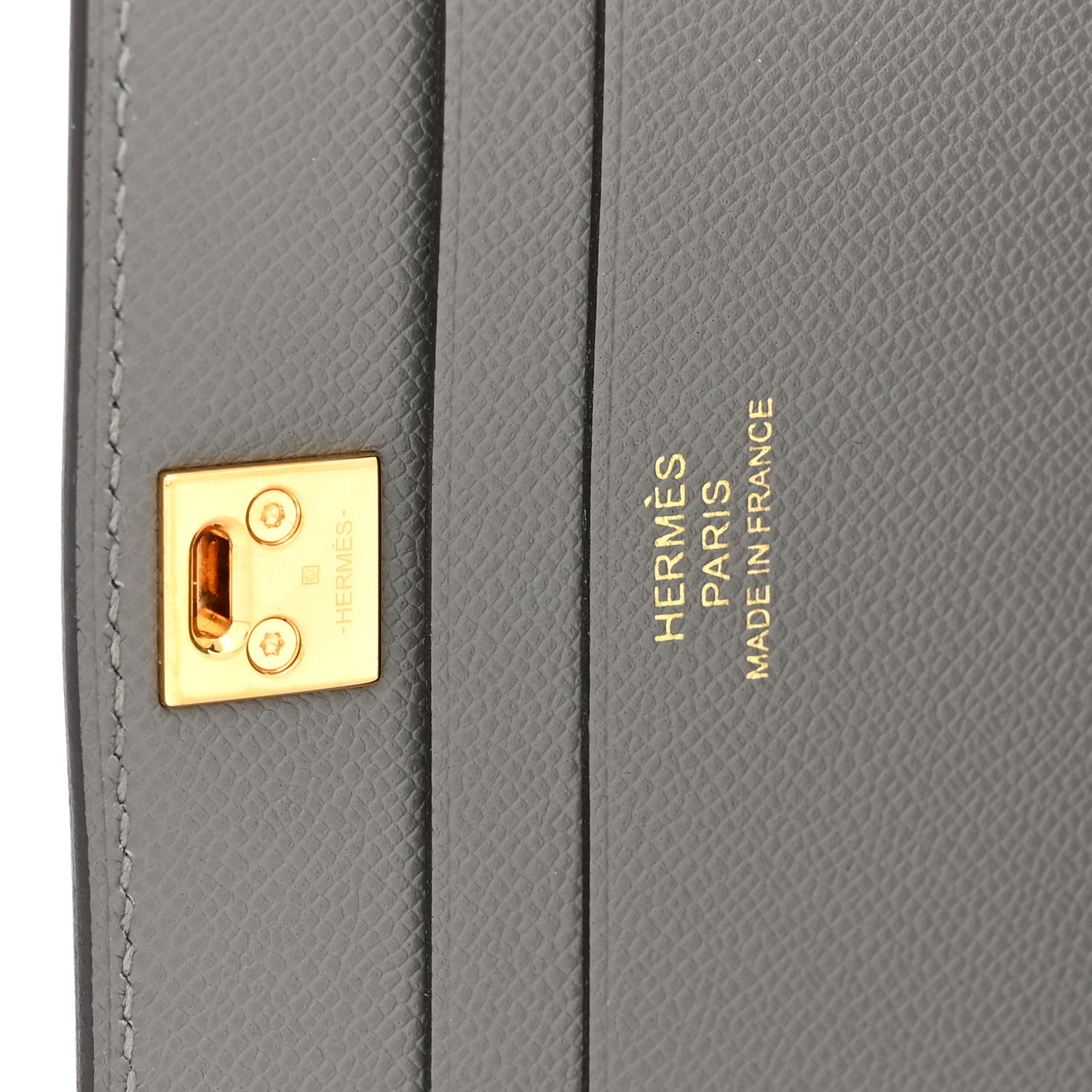 Hermes Madame Calfskin Medor Card Holder Gris Meyer 6 of 7