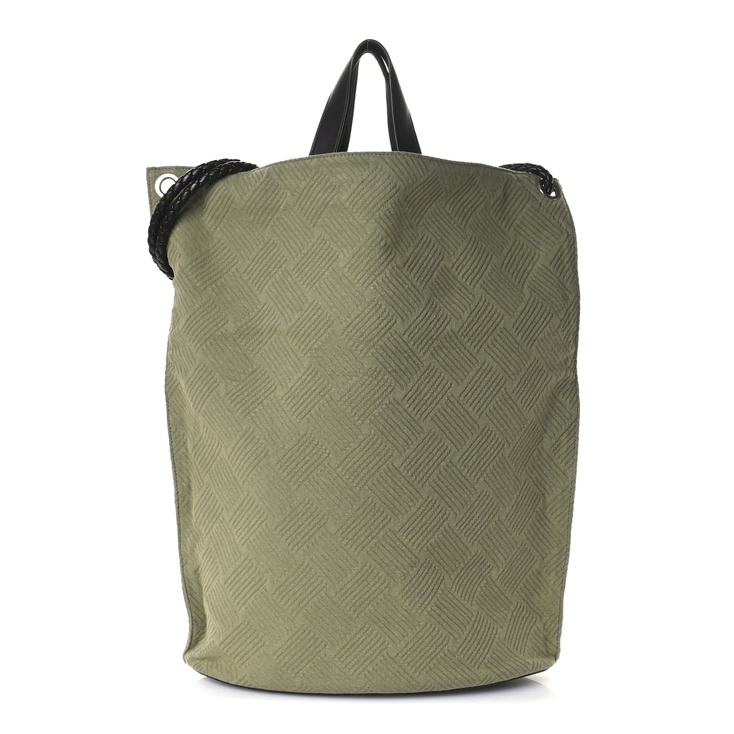 Jacquard Canvas Avenue Knot Tote Crocodile Ebano
