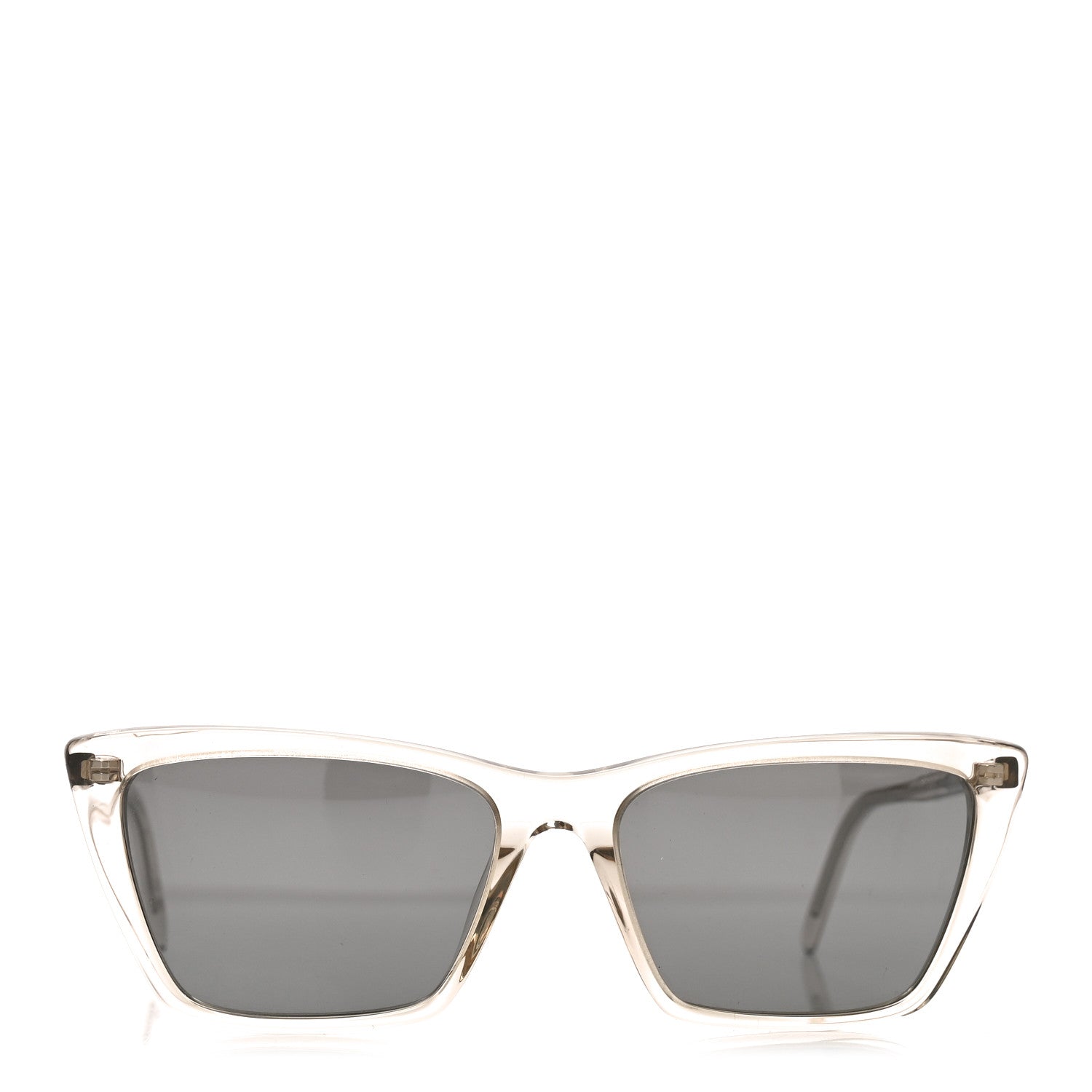 Saint Laurent Acetate Cat Eye Mica Thin SL 737 Sunglasses Translucent Beige 2 of 7