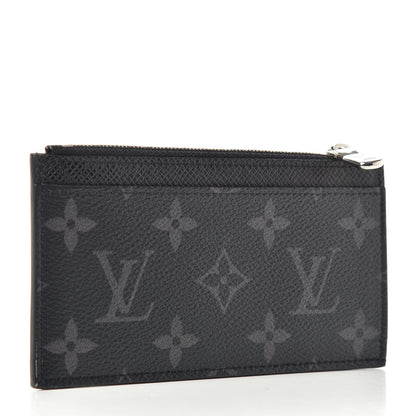 Louis Vuitton Monogram Eclipse Taiga Coin Card Holder 3 of 6