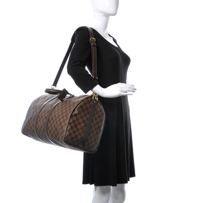 Louis Vuitton Damier Ebene Keepall Bandouliere 45 3 of 10
