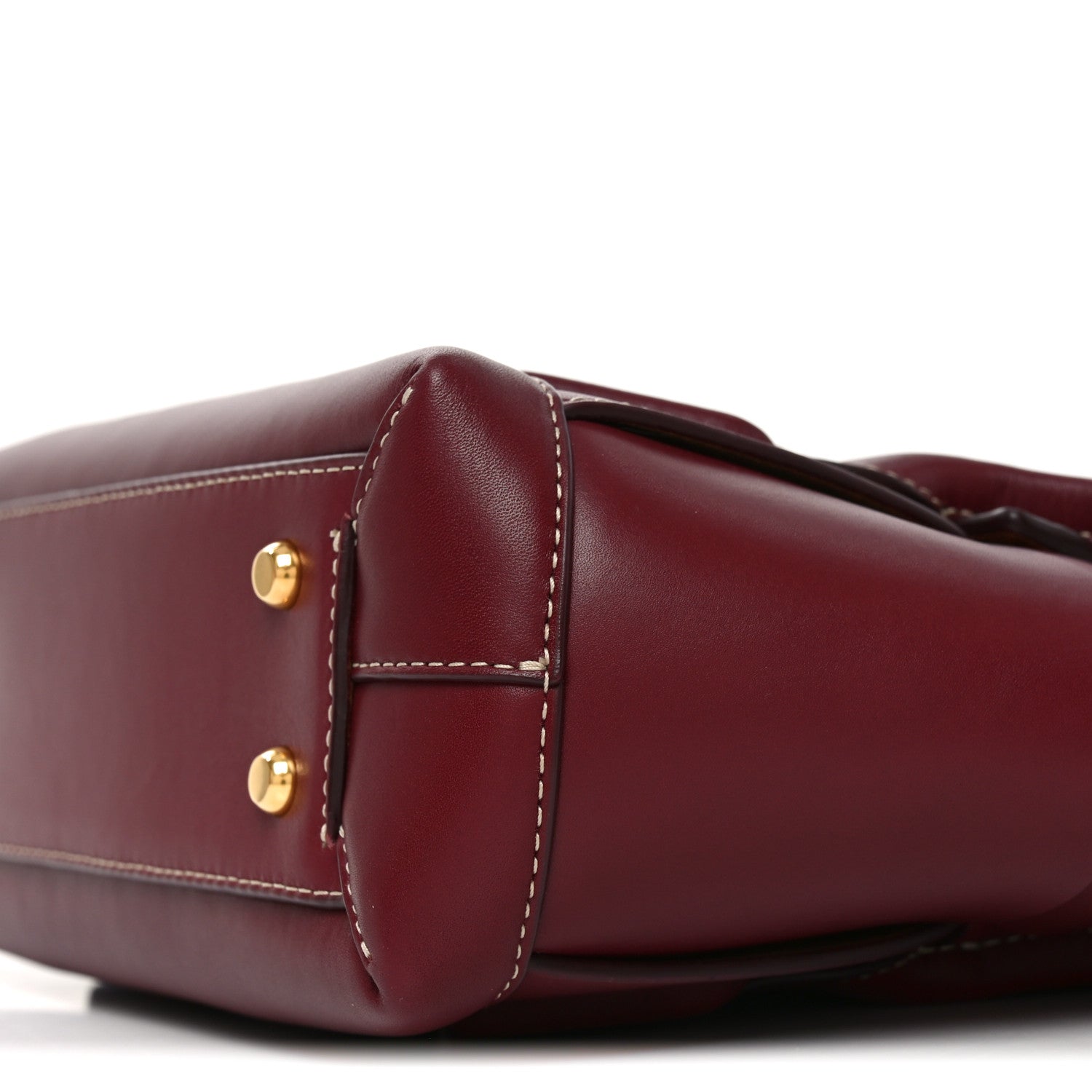 Bottega Veneta Calfskin Mini Maxi Intrecciato Arco Burgundy 11 of 11