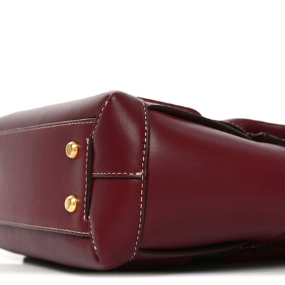 Bottega Veneta Calfskin Mini Maxi Intrecciato Arco Burgundy 11 of 11