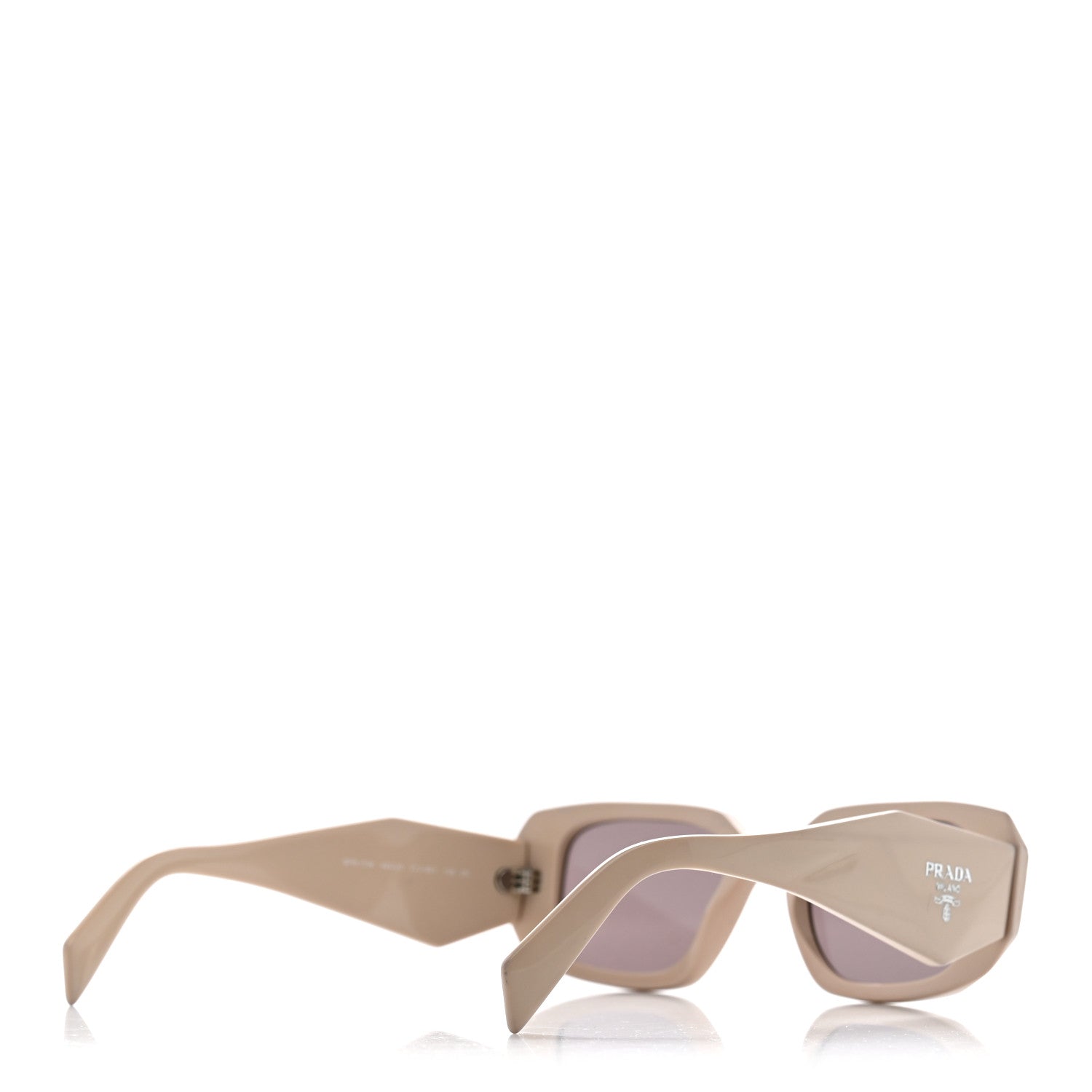Prada Acetate Symbole Sunglasses SPR 17W Plum Beige 4 of 7