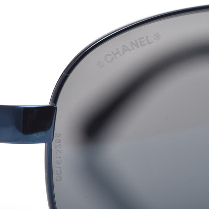 Chanel Pilot Summer Polarized Aviator Sunglasses 4204-Q Blue 8 of 9