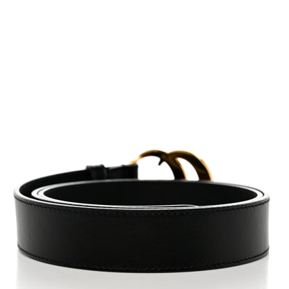Gucci Plutone Calfskin Double G 30mm Belt 90 36 Black 2 of 5