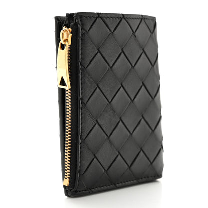 Bottega Veneta Nappa Intrecciato Bifold Zip Wallet Black 3 of 8